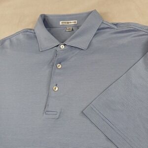 Peter Millar XL Mens Polo Shirt Vintage Korea 26x30 Boxy Has Defects